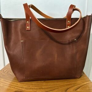 NEW Large Portland Leather tote